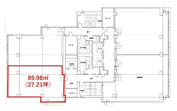 JPR千葉ビル13F 間取り図