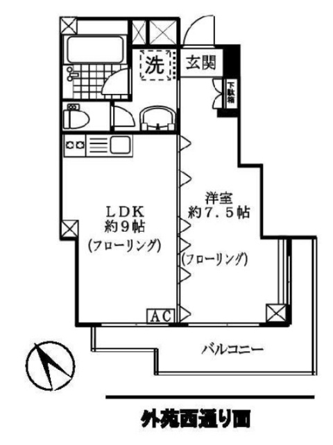 南青山リハイム606 間取り図
