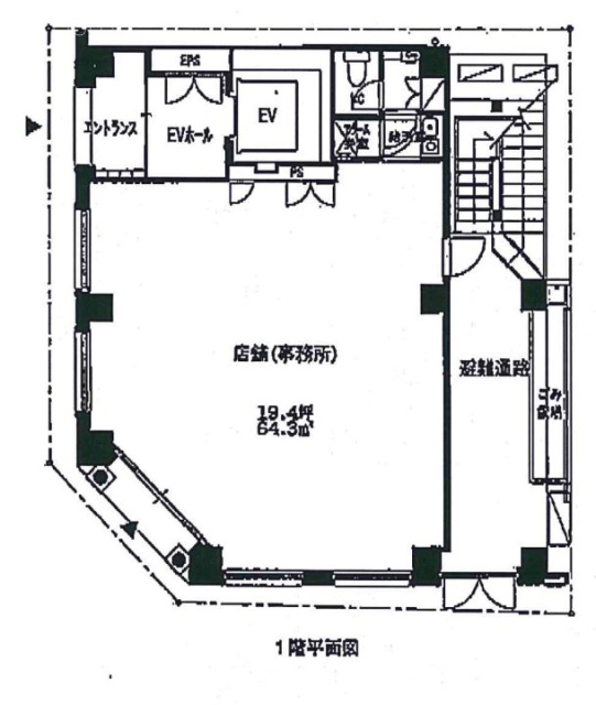 銀座伊藤ビル1F 間取り図
