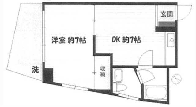 サンライズ入谷806 間取り図