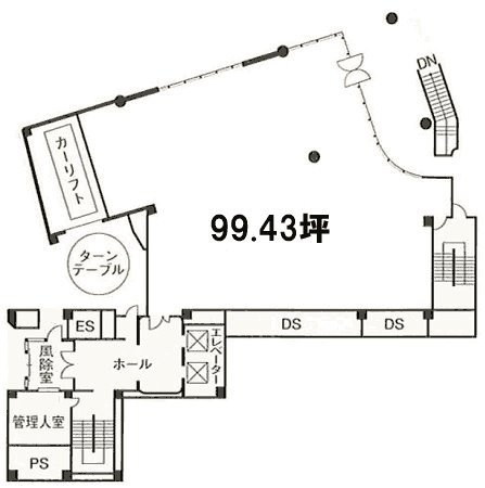 HS大江橋ビル1F 間取り図