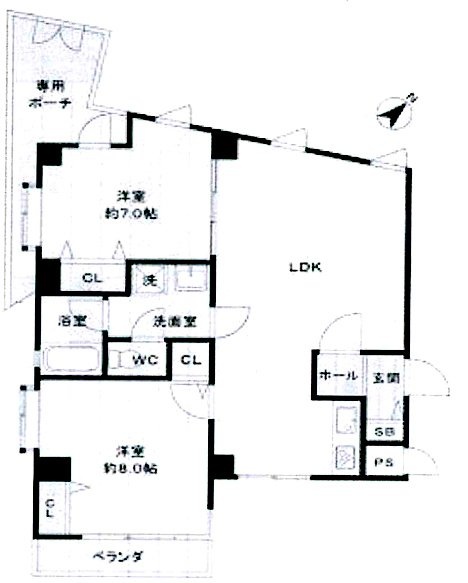 エタニティーマンション和田第3101 間取り図