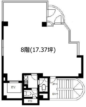 新宿五城ビル8F 間取り図