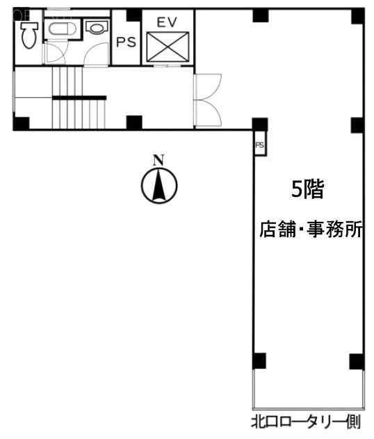 第一ハセガワビル5F 間取り図