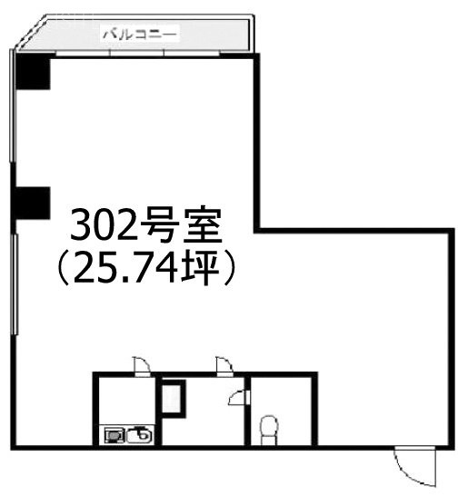 第33宮庭ビル302 間取り図