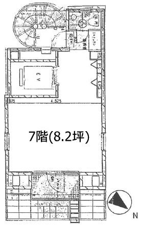 ハニー箱崎ビル7F 間取り図