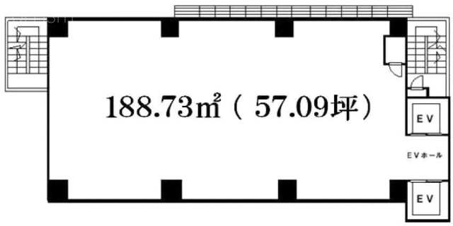 六本木グリーンビル5F 間取り図