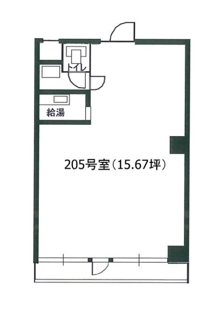 ワイスハイムⅡ205 間取り図