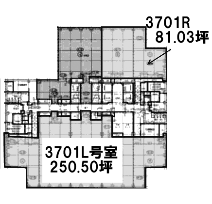 聖路加タワー3706L 間取り図