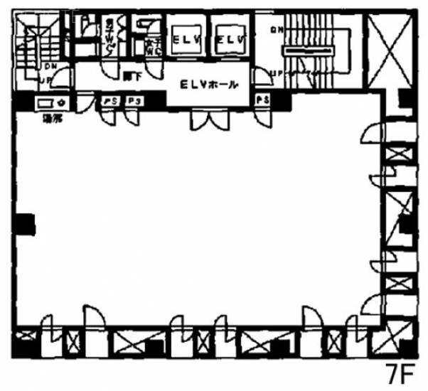 虎ノ門きよしビル7F 間取り図