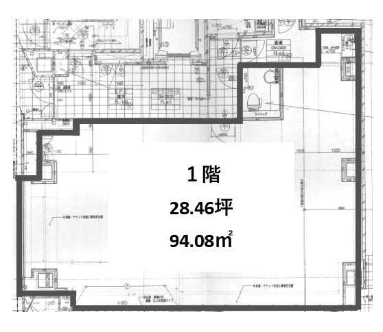 VORT蒲田1F 間取り図