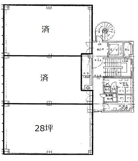 太陽生命池袋ビル6F 間取り図