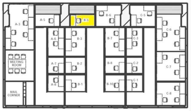 ニュー新橋ビル(ハローオフィス新橋)B5 間取り図