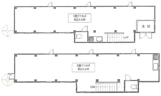 代々木MUビル1F～2F 間取り図