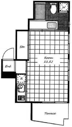 ヴァレンナ二子玉川1F 間取り図