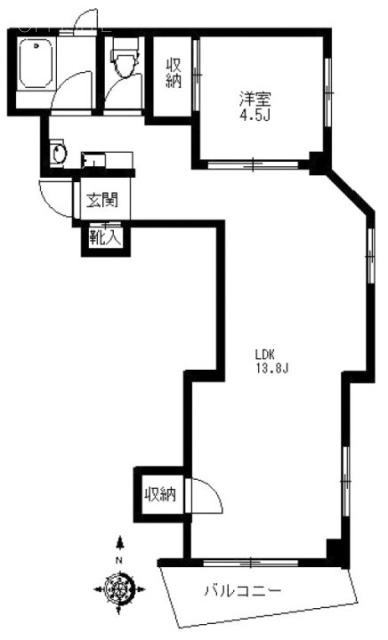 メゾンブランシュ4F 間取り図