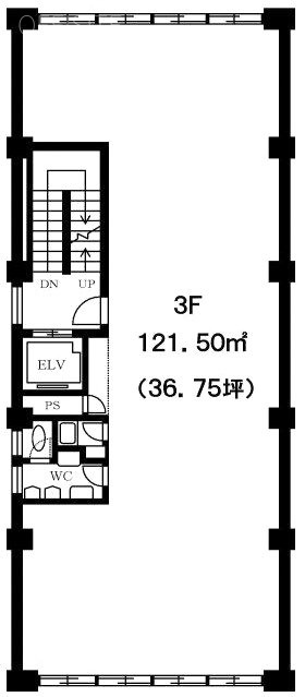 アイバビル3F 間取り図
