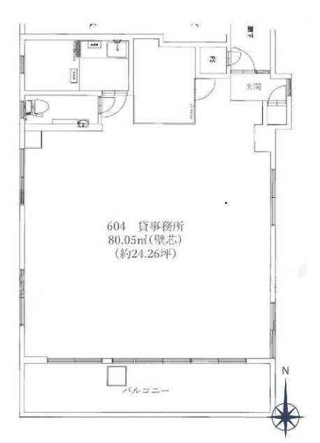 大久保カドビル604 間取り図