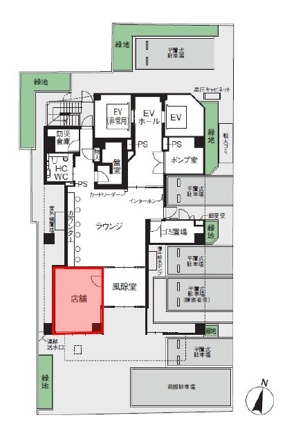 CIRCLES神田駅前1F 間取り図