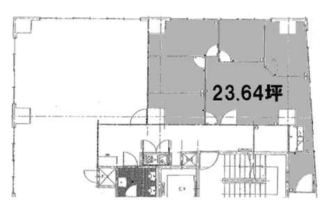 品川ステーションビル5F 間取り図