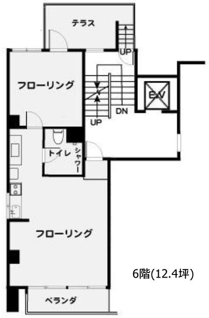 渋谷Dマンション6F 間取り図