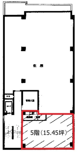 大雅ビル5F 間取り図