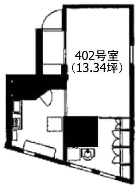 東京セントラル代々木402 間取り図