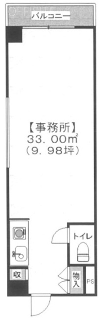 藤和高田馬場コープⅡ507 間取り図