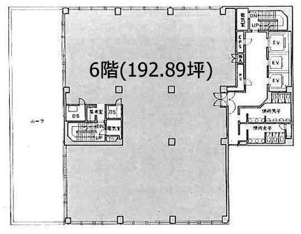 武蔵野YSビル6F 間取り図