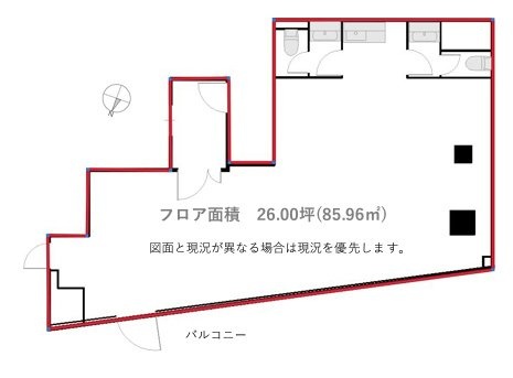 安和司町ビル8F 間取り図