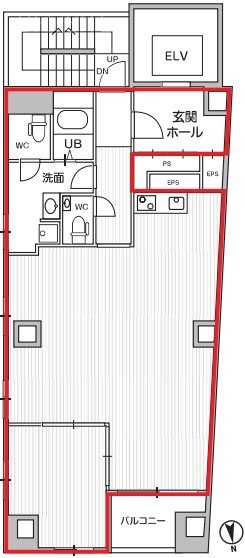 麹町トーセイビル11F 間取り図