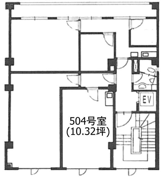 渡東ANNEXⅡビル504 間取り図