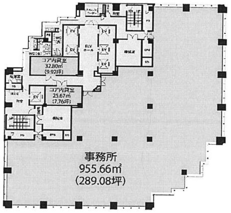 新宿スクエアタワー26F 間取り図