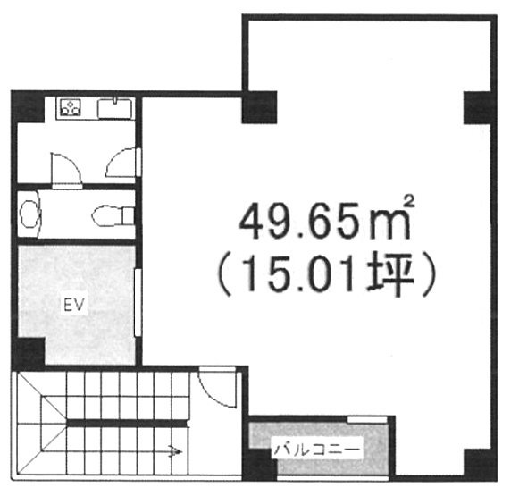 ユニックビル8F 間取り図