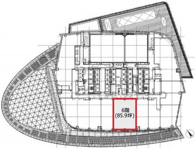 虎ノ門ヒルズ森タワー6F 間取り図