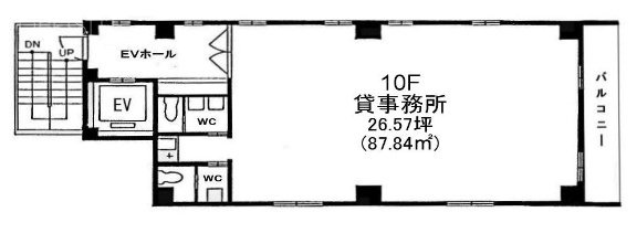 村山ビル10F 間取り図