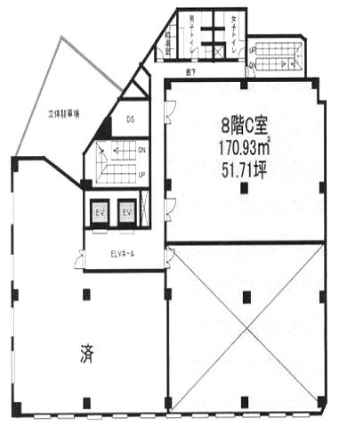 ジブラルタ生命池袋ビルC 間取り図