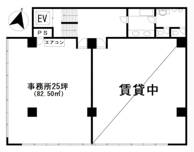 北村ビル2F 間取り図