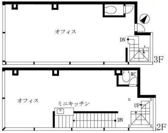 トランスビル2F～3F 間取り図