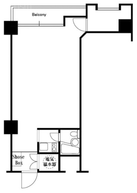 高輪交陽ハイツ701 間取り図