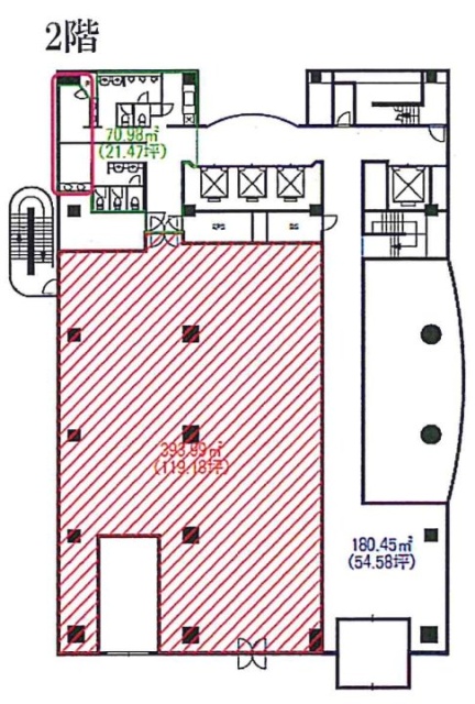 神楽坂AKビル2F 間取り図