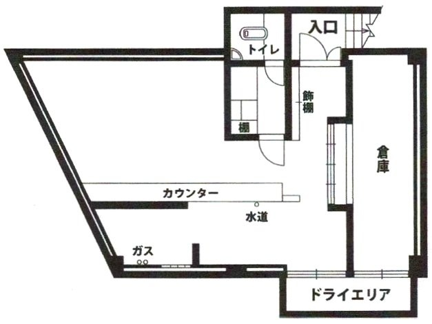 ファイブコート堀田ビルB1F 間取り図