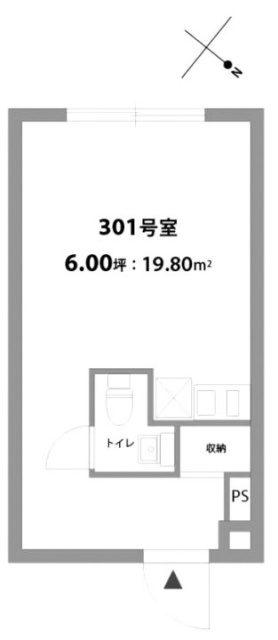 メゾンドラーク301 間取り図