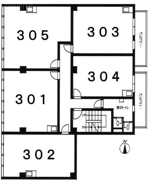 八木ビル3F 間取り図