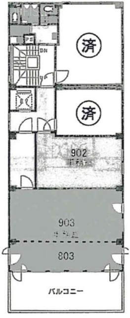 関内キャピタルビル903 間取り図