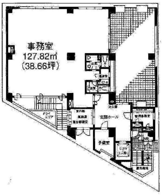 高輪シティビル1F 間取り図