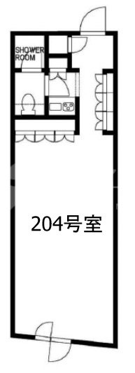 トランドゥ白金台204 間取り図