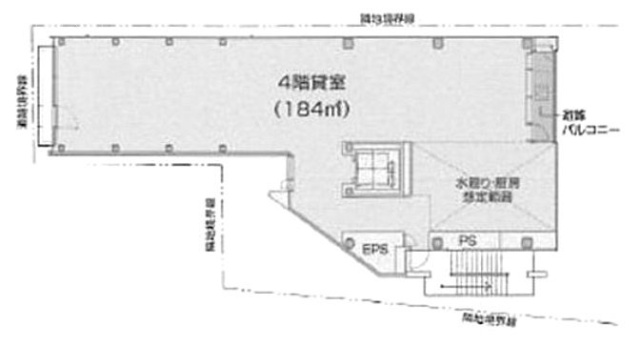 原宿神宮の森ビル4F 間取り図