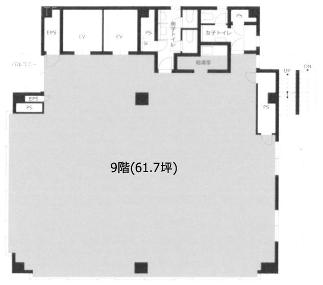 VORT浜松町Ⅱ9F 間取り図