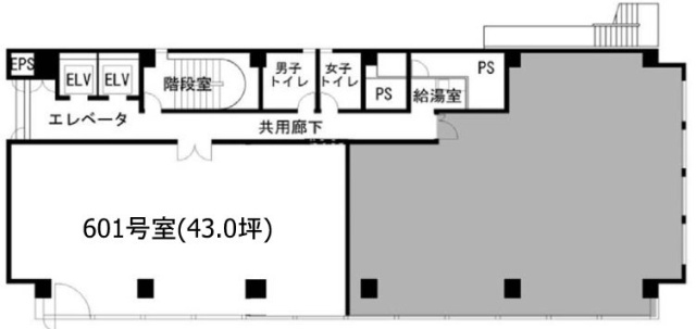 ユアサ大森ビル6F 間取り図